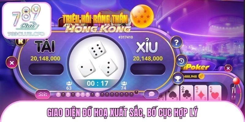 Giao diện đồ hoạ xuất sắc, bố cục hợp lý